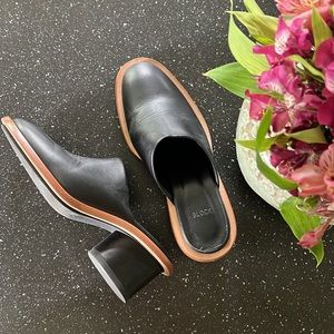 Gently worn Ada vegetable leather mule by Building Block